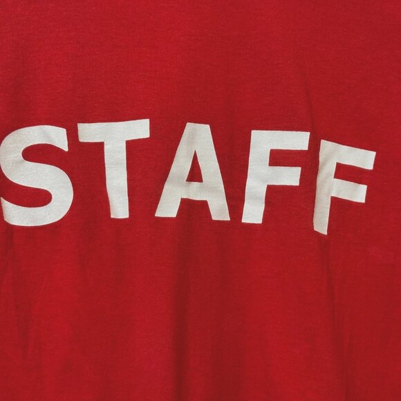 GILDAN SoftStyle 100% Cotton YMCA STAFF T-Shirt, Red, Medium - Picture 6 of 13